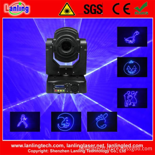 Blue Moving-Head Animation DMX Laser Lighting Holiday